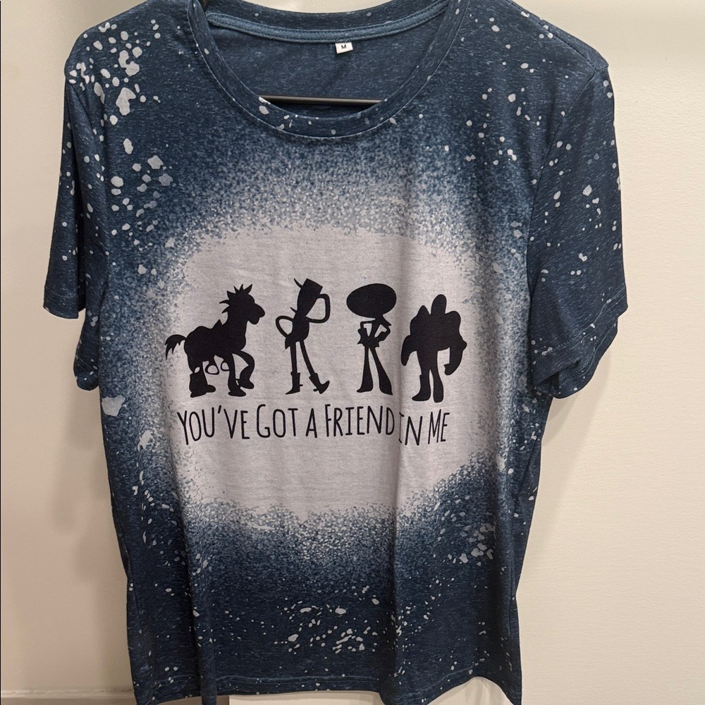 Navy Blue Kids' T-Shirt with Toy Story Graphic